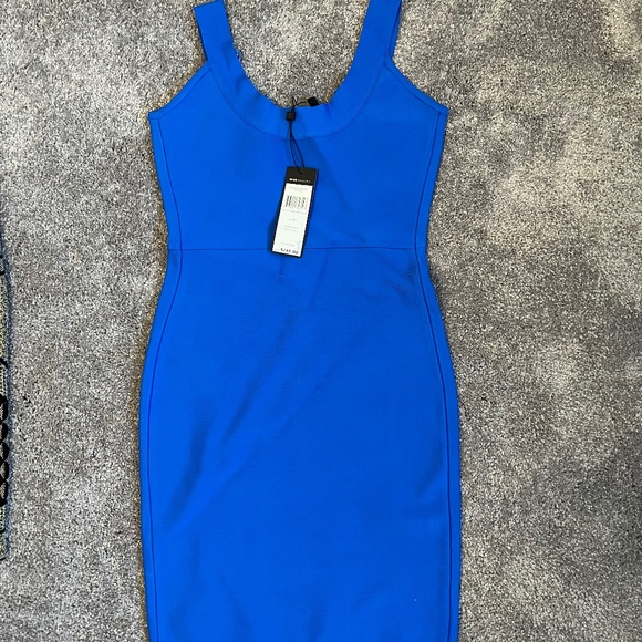 BCBG MaxAzria Caspar Bodycon Knit Dress in Blue - Picture 5 of 8